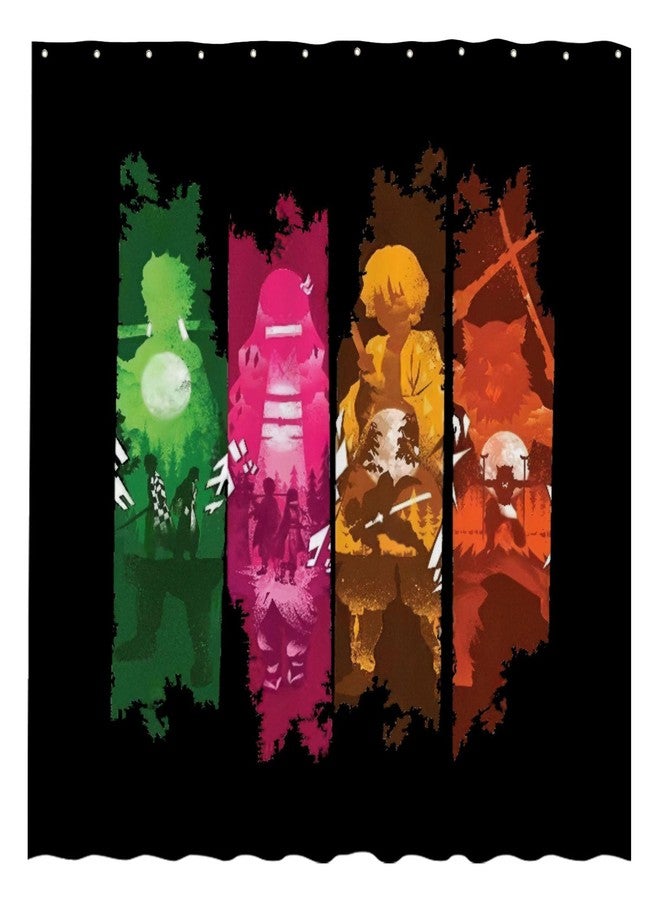 Funnytree Battle Shower Curtain, Video Game Bathroom Decor, Durable Easy Care Washable, 72"X72"(Hooks Not Included) SC00041-002 - Image 1