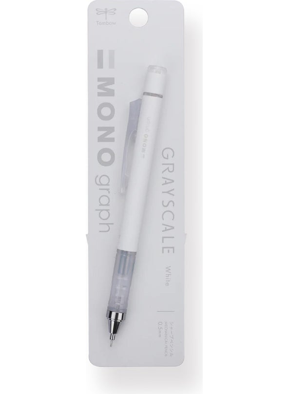 Tombow Mono Graph Grayscale Color 0.5mm Mechanical Pencil - Wh  - Image 4