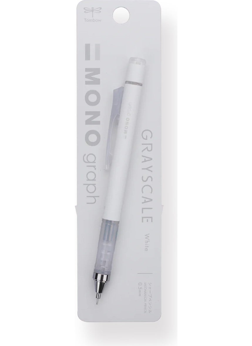 Tombow - Mono Graph Grayscale Color 0.5mm Mechanical Pencil - Wh - Image 1