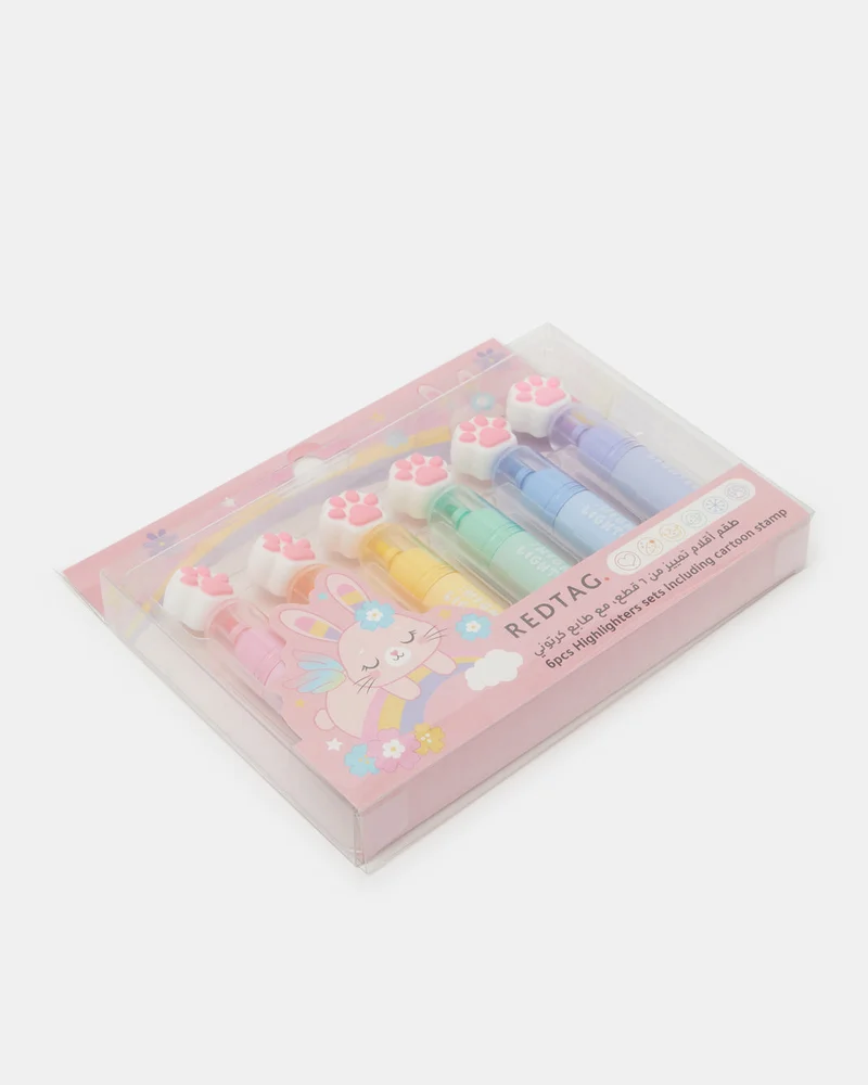 REDTAG Assorted Funny Highlighter Set (6 Piece)