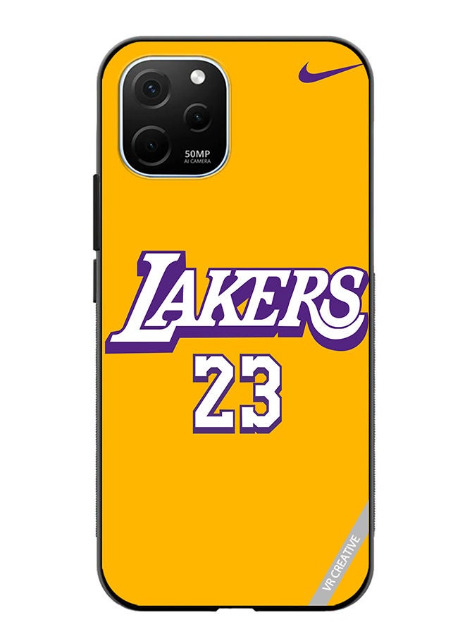 VR CREATIVE Protective Case Cover For Huawei Enjoy 50z Lakers 23 Design Multicolour - Image 1