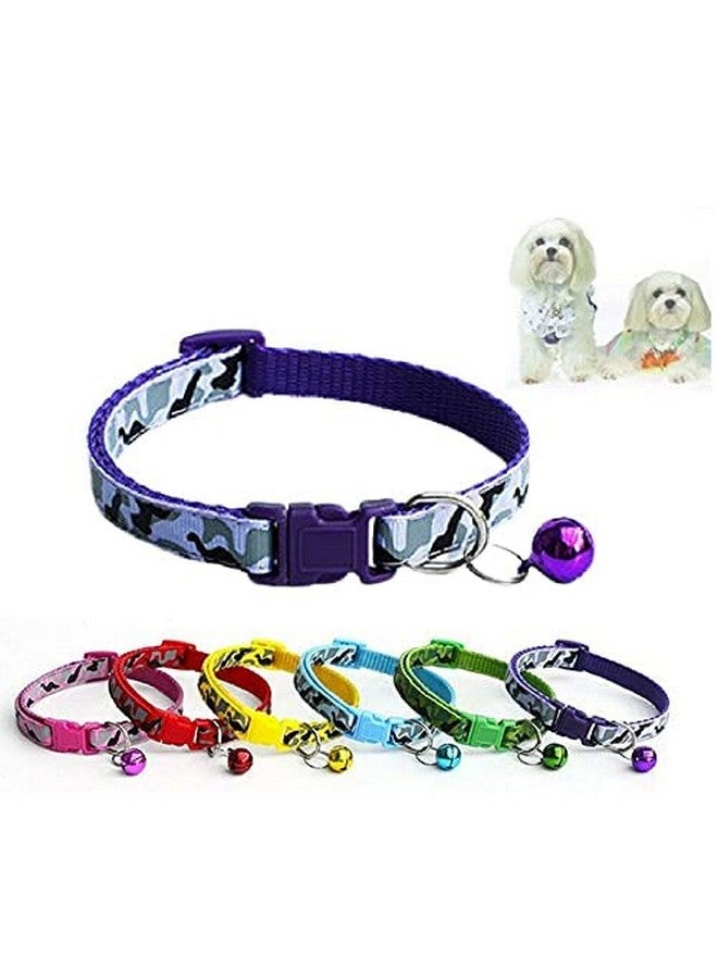 طوق أمان للكلاب الأليفة على شكل عظمة على شكل جرس للقطط الصغيرة والجراء مع مشبك قابل للتعديل وحلقة عنق (عبوة من قطعتين) قد يختلف اللون - Image 2