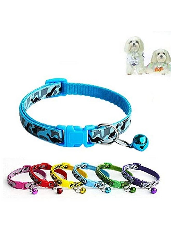 طوق أمان للكلاب الأليفة على شكل عظمة على شكل جرس للقطط الصغيرة والجراء مع مشبك قابل للتعديل وحلقة عنق (عبوة من قطعتين) قد يختلف اللون - Image 3