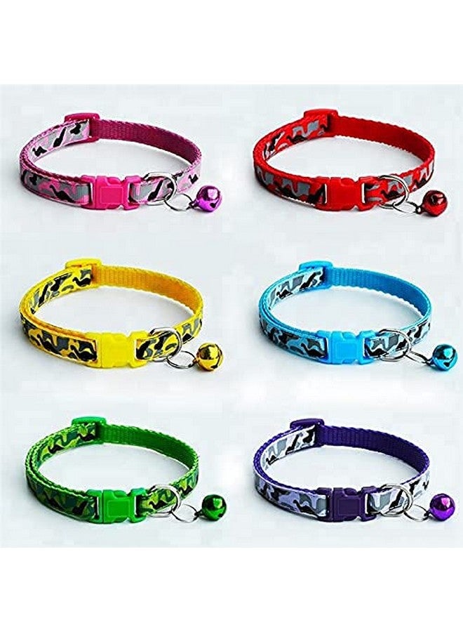 طوق أمان للكلاب الأليفة على شكل عظمة على شكل جرس للقطط الصغيرة والجراء مع مشبك قابل للتعديل وحلقة عنق (عبوة من قطعتين) قد يختلف اللون - Image 1