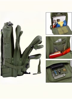 Tactical backpack outdoor 3p Camouflage Canvas Backpack Mountaineering Trekking Camping Backpack Waterproof Sports Travel Camping Backpack Multifunctional outdoor camouflage tactical backpack-Army Green , 30 L , 25CM*23CM*45CM - pzsku/ZD227840FECCE23D37268Z/45/_/1724923177/4b105422-9010-4922-b5f9-b21185f7b487