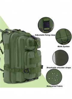 Tactical backpack outdoor 3p Camouflage Canvas Backpack Mountaineering Trekking Camping Backpack Waterproof Sports Travel Camping Backpack Multifunctional outdoor camouflage tactical backpack-Army Green , 30 L , 25CM*23CM*45CM - pzsku/ZD227840FECCE23D37268Z/45/_/1724923182/26229860-30a8-45c4-b255-458c7b2f26ce