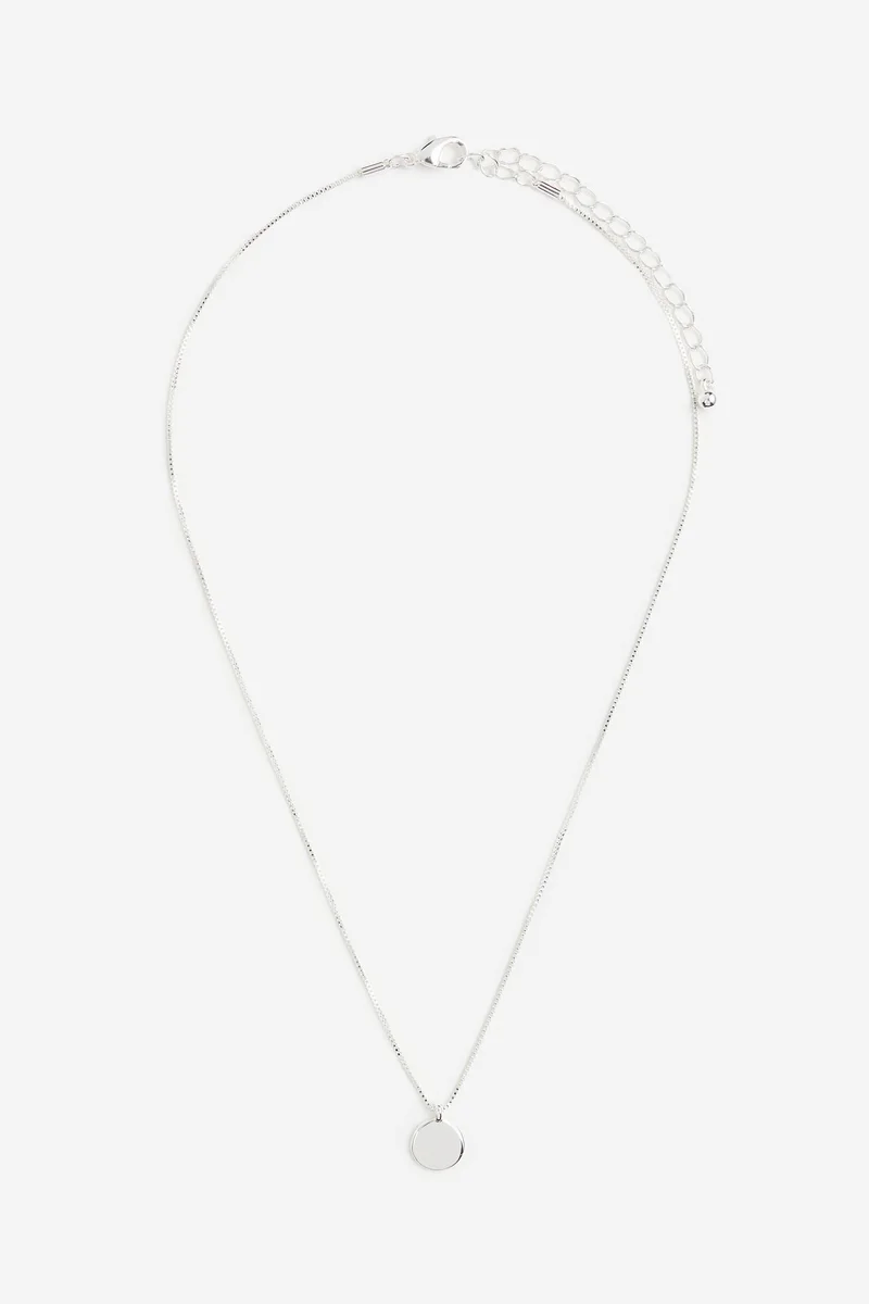 H&M Box chain pendant necklace