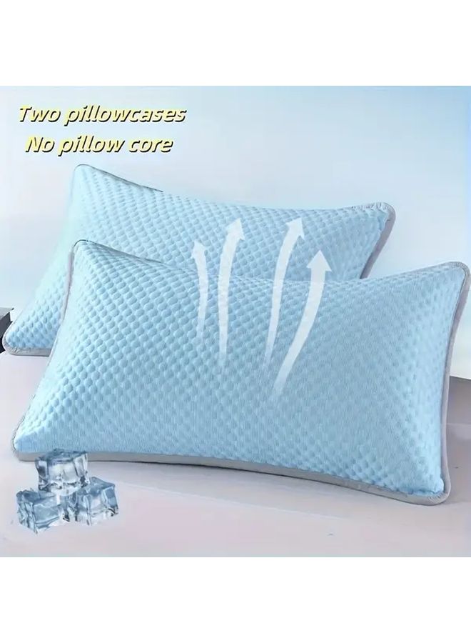 Pink Color Beanie Pillowcase Soft 100 Polyester Breathable Summer Bedding Machine Washable Envelope Closure - Image 2