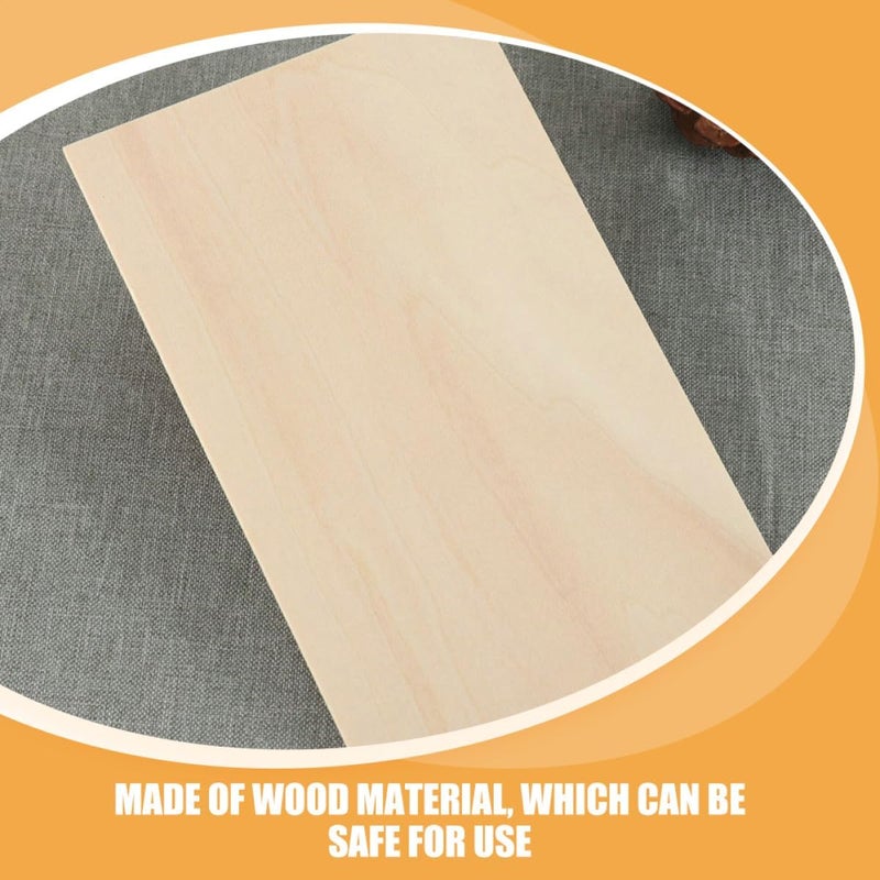 24pcs Unfinished Wooden Boards DIY Supplies Multi-Layer Plywood Craft Wood Planks 100x150x2mm for Model Making and Woodcraft Projects - Image 5