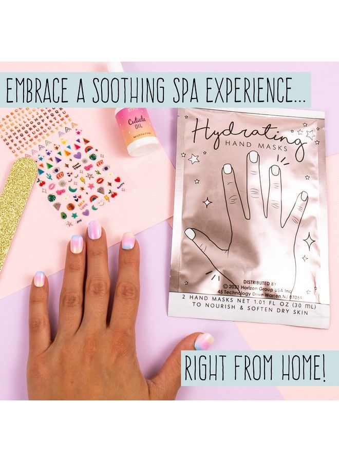 STMT Selflove Club D.I.Y. Nail Art Studio By Horizon Group Usa 10+ Essentials For Athome Manicure Including Nail Polishes Soothing Hand Mask Cuticle Oil Phone Holder Nail Stickers & More - Image 4