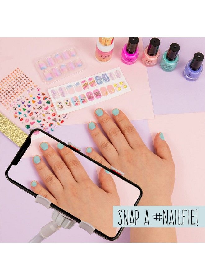 STMT Selflove Club D.I.Y. Nail Art Studio By Horizon Group Usa 10+ Essentials For Athome Manicure Including Nail Polishes Soothing Hand Mask Cuticle Oil Phone Holder Nail Stickers & More - Image 5