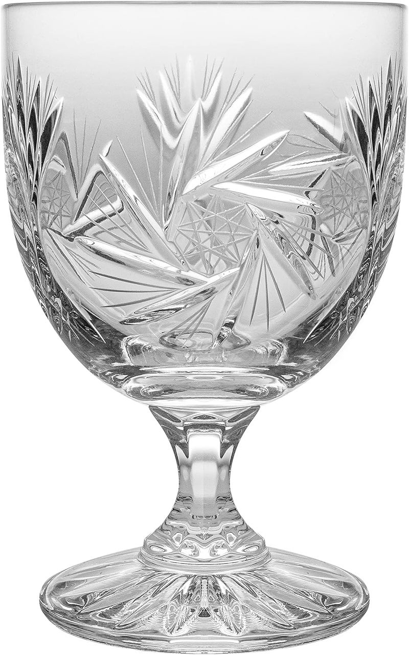 Barski Glass Dessert Cups  Ice Cream Bowl  Parfait Glass  Fruit Cup  Sundae Cup  Set of 6 Glasses  Handmade Cut Crystal Glass  8 oz Capacity Made in Europe - Image 1