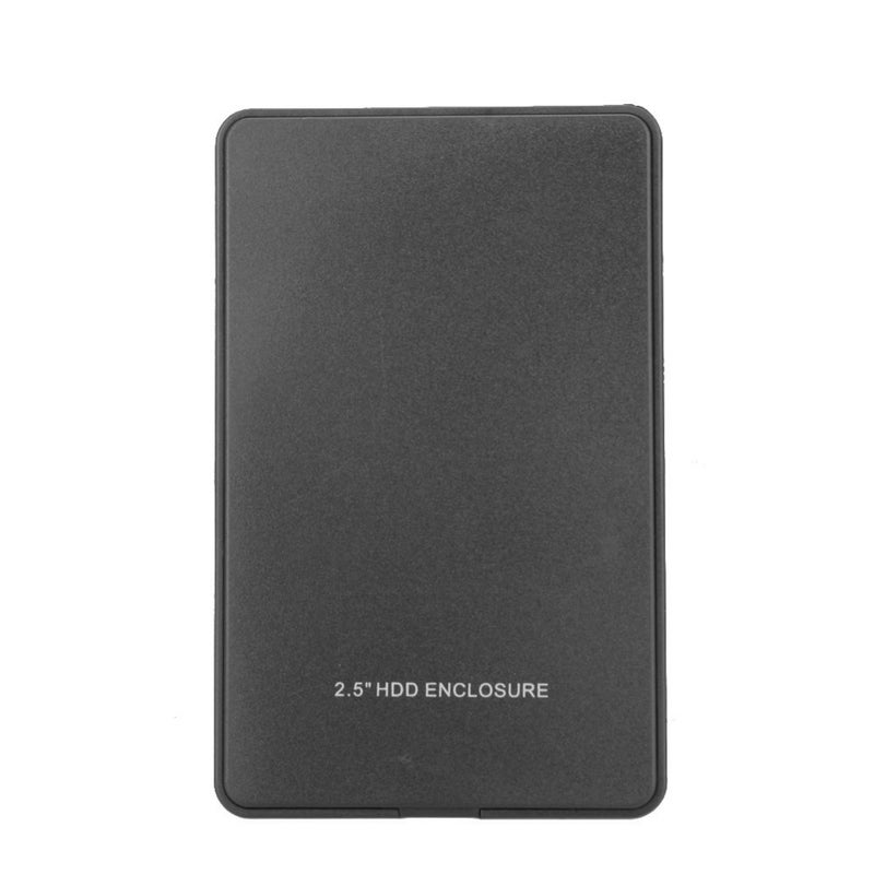 USB 2.0 Portable Mobile HDD External Hard Drive Disk Case Black - Image 1