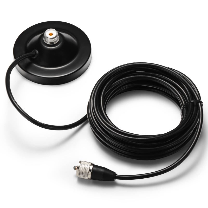 Radioddity RAM5 CBVHFUHFHF Ham Radio Antenna Magnet Mount SO239 Connection 164Ft Long Coaxial Cable Compatible with PL259 Plug Mobile Radio - Image 2