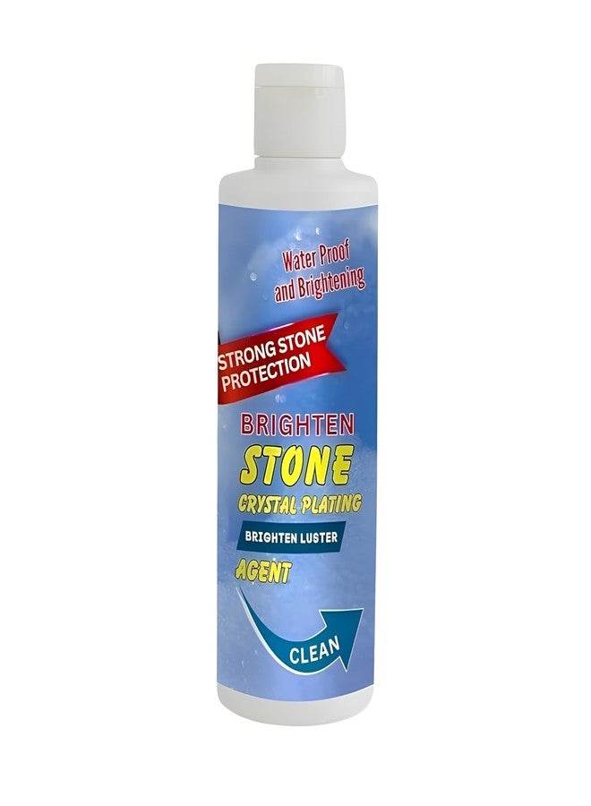 RUDOLF Stone Brightening & Crystal Plating Agent - Waterproof & Strong Stone Protection - Enhances Shine & Luster for Marble, Granite, Quartz, Tile, & Natural Stone - 250ml (1) - Image 1