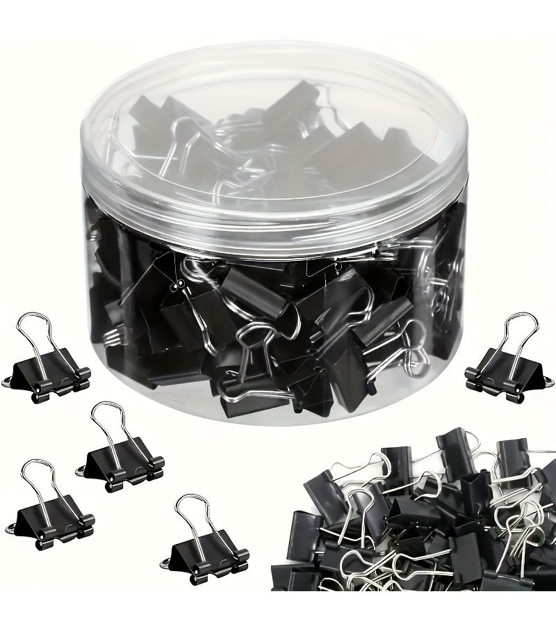 150pcs Metal Binder Clips Durable For Office Classroom Teacher Supplies - Image 2