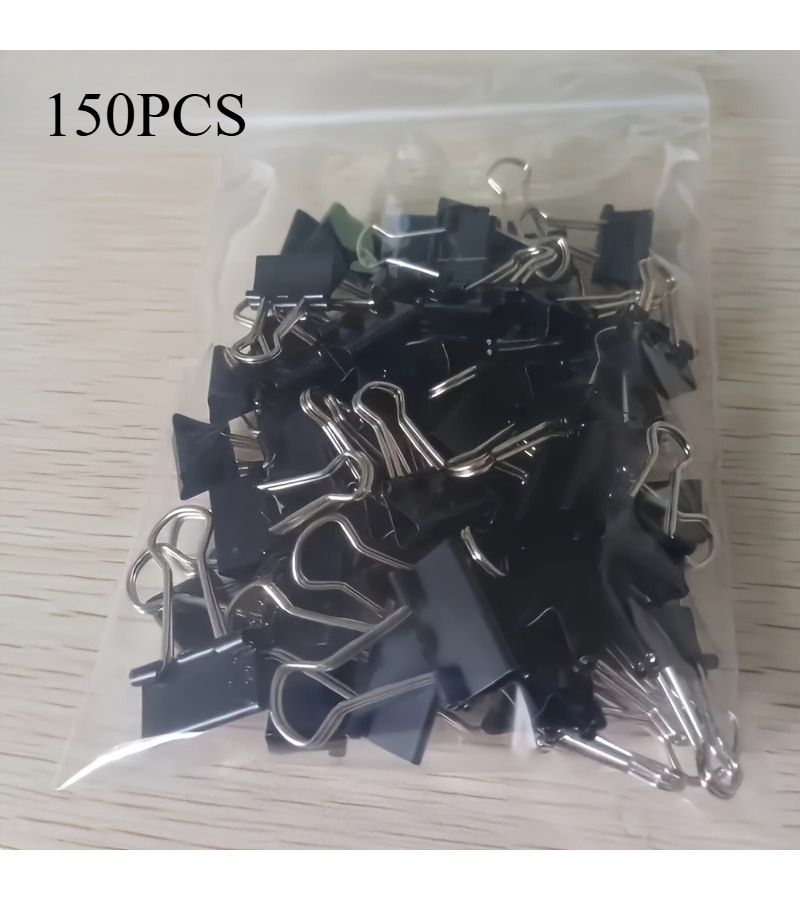 150pcs Metal Binder Clips Durable For Office Classroom Teacher Supplies - Image 3