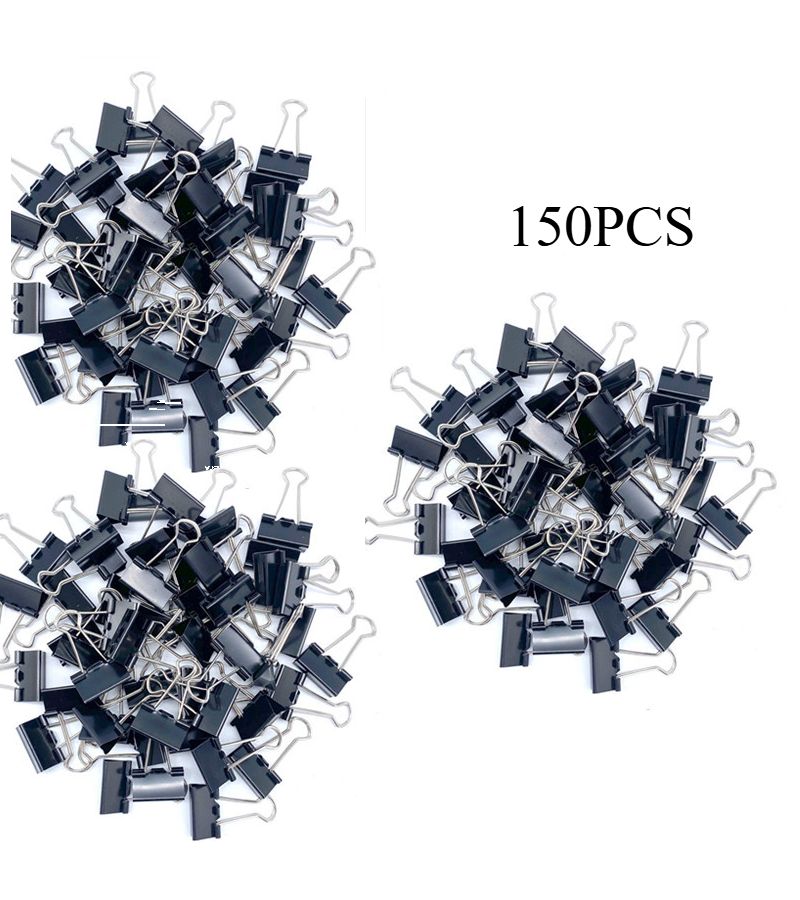 150pcs Metal Binder Clips Durable For Office Classroom Teacher Supplies - Image 4
