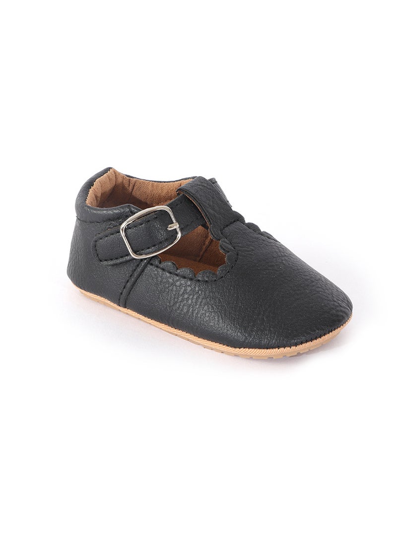 Generic Spring Autumn 0-1 Year Baby Walking Shoes Black 