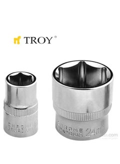 Troy 26166 3/8” Socket (Dimension 12mm-Diameter 16.8-Length 28mm) 