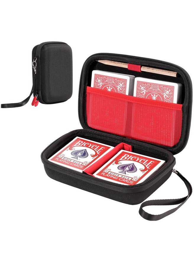 ProCase Hard Playing Card Game Carrying Case, Travel Storage Box Holds 300+ Trading Cards, Bag Holder for Classic Board Game UNO, Five Crowns，SKYJO, PlayMonster and More (Case Only) -Black - Image 1