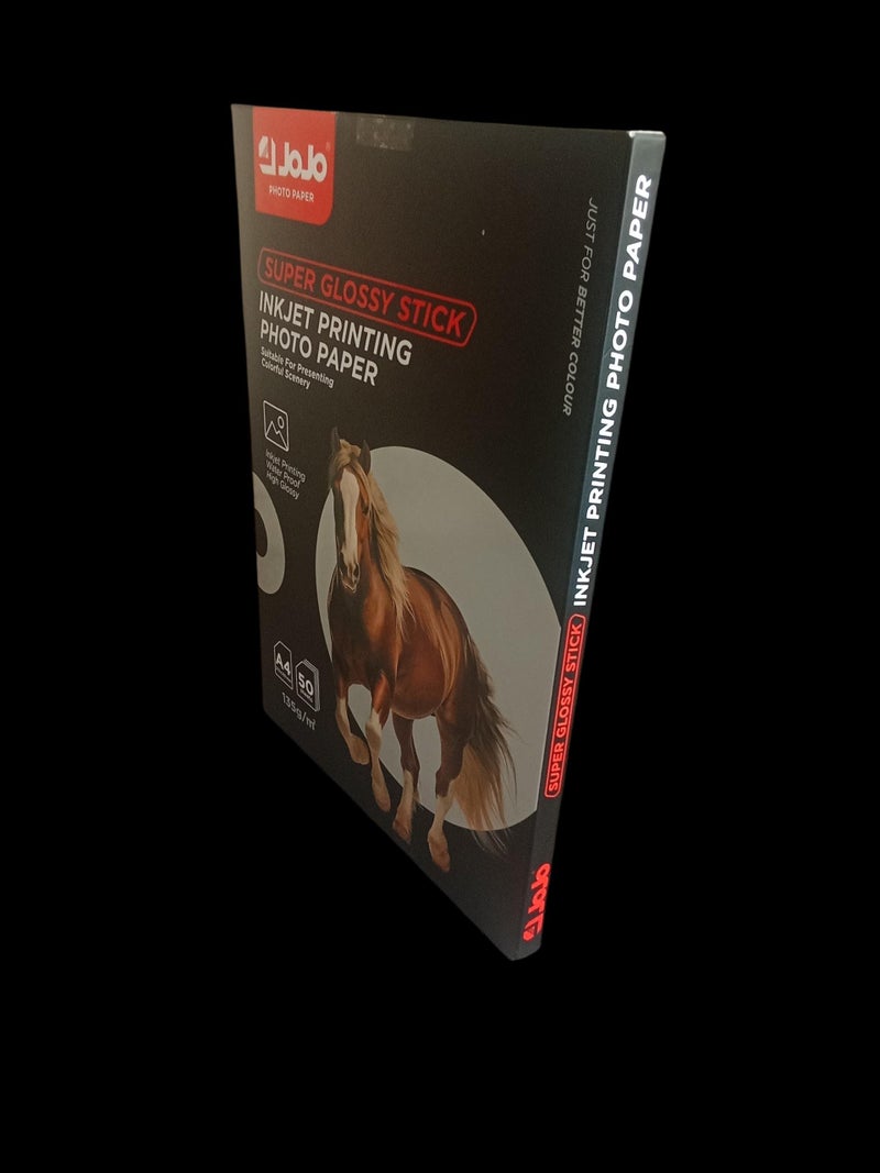 JOJO Sticker Photo Paper, 135 gsm, 50 Sheets, A4, high qulaity - Image 3