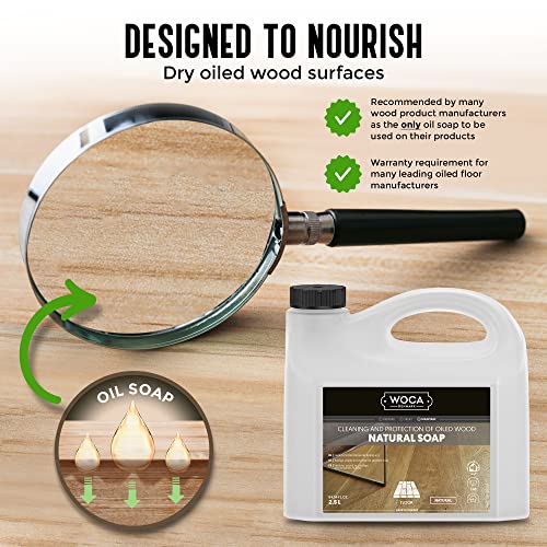 WOCA Natural Soap, Natural 1L - Concentrated Wood Cleaner for oil finished hardwood floors, tables, millwork, cutting boards, countertops and butcher block - Image 5