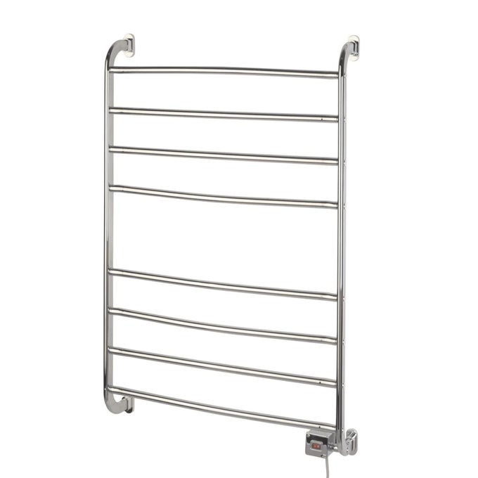 KENSINGTON TOWEL WARMER WALL MOUNTED TOWEL WARMER RACK FOR DRYING TOWELS AND GARMENTS 395INCH CHROME FINISH FRAME MODEL HSKC