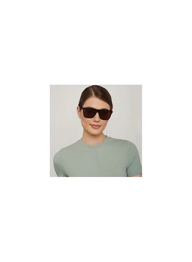 VINCENT CHASE Athleisure Wayfarer Frame Polarized & UV Protected Sunglasses VC S14525 - Lens Size: 59mm - Brown