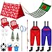 Realspring 18 Pcs Christmas Doll Accessories Kit Doll Fishing Set Include Pole Outfits Clothes and Camping Accessories for Christmas Holiday DIY Activity Xmas Gift Props DecorFishing - Image 2