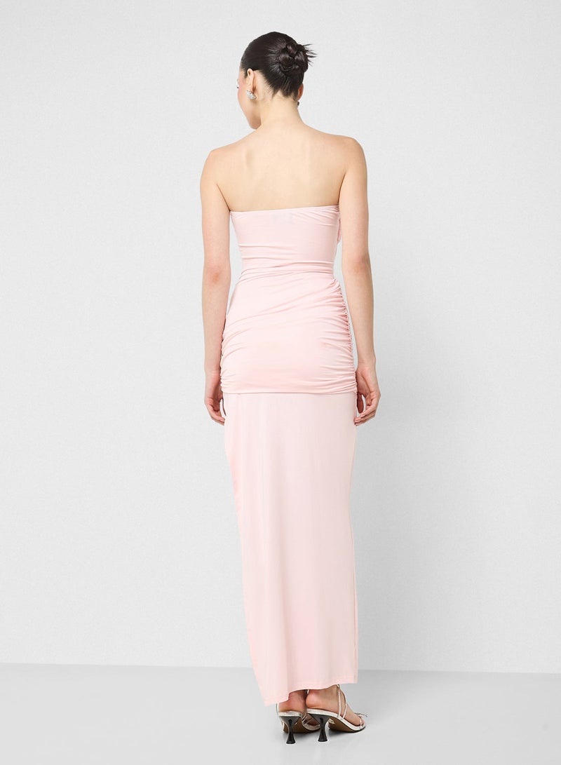 Ginger Bandeau Draped Bodycon Dress - Image 3