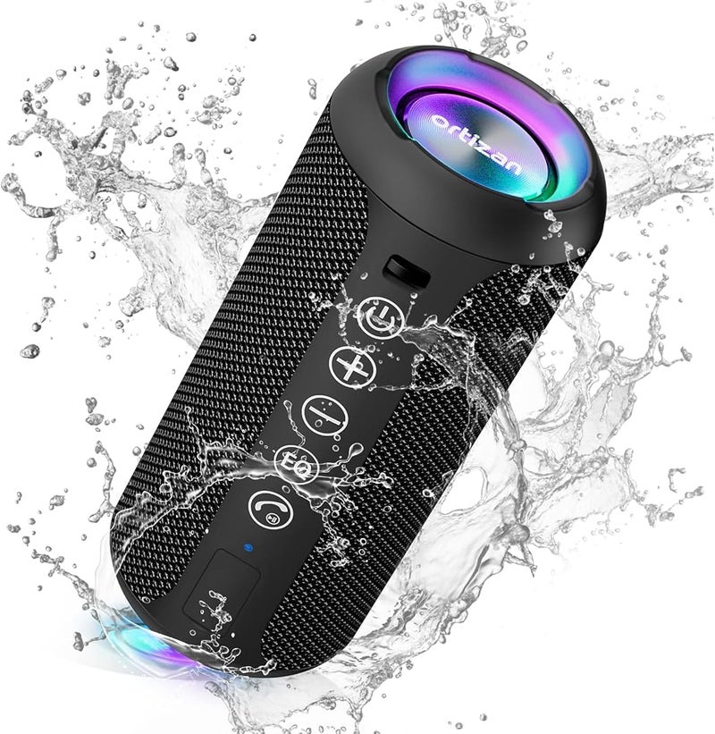 RIVERSONG Jazz L12 Portable Bluetooth Speaker – 10W HD Stereo Sound, Super Bass, IPX6 Waterproof, RGB Light Show, TWS Pairing, 5H Playtime, Type-C Charging - Image 4