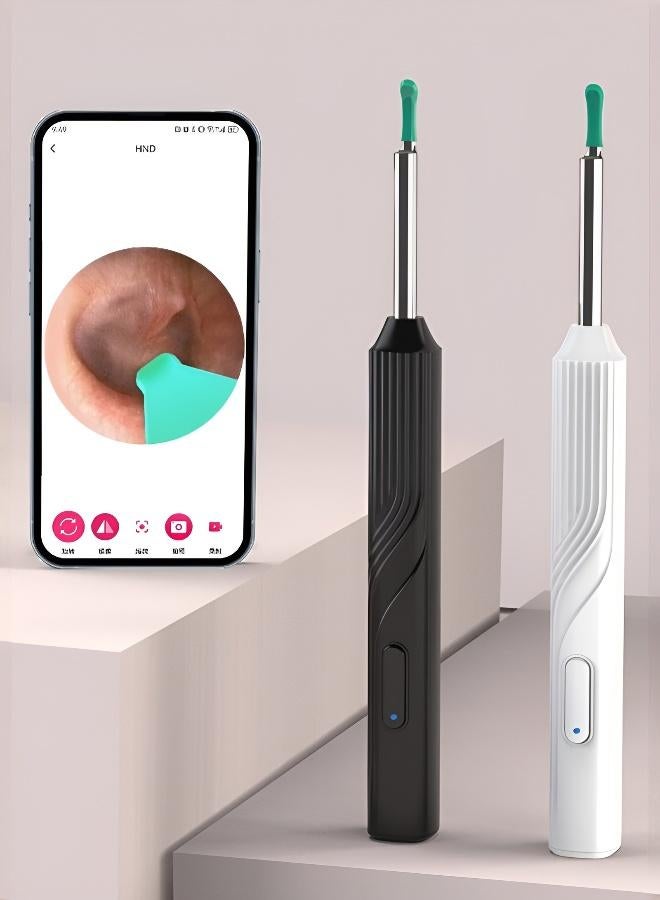 Smart HD Visual Earwax Remover for Kids – Wireless Otoscope with WiFi, Type-C Rechargeable, Replaceable Silicone Tips, Home Use, Safe for Children’s Ears, 6 LED Lights, 3-Axis Gyroscope - Image 3