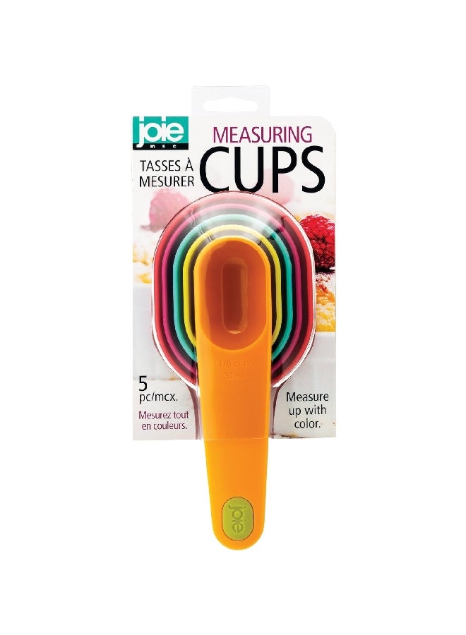 joie 5-Piece BPA-Free Dishwasher Safe Measuring Cups Assorted Color 6.99 x 7.62 x 17.15 cm 26802 - Image 2
