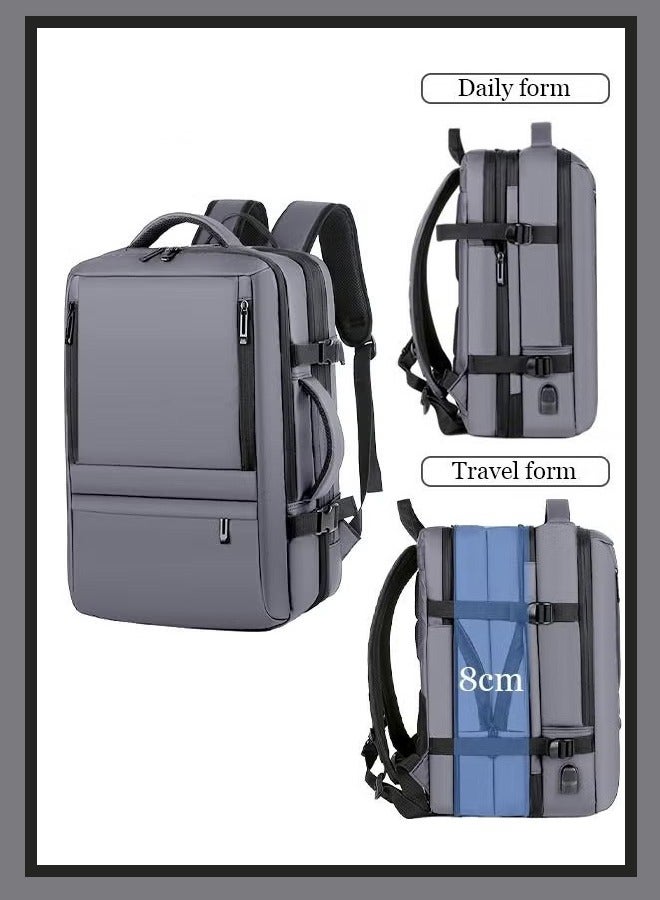 Canway Scalable Large Capacity Laptop Backpack Business Backpack College Waterproof Travel Backpack Suitable for 17 Inch Laptops for Men and Women with USB Charger - Image 1