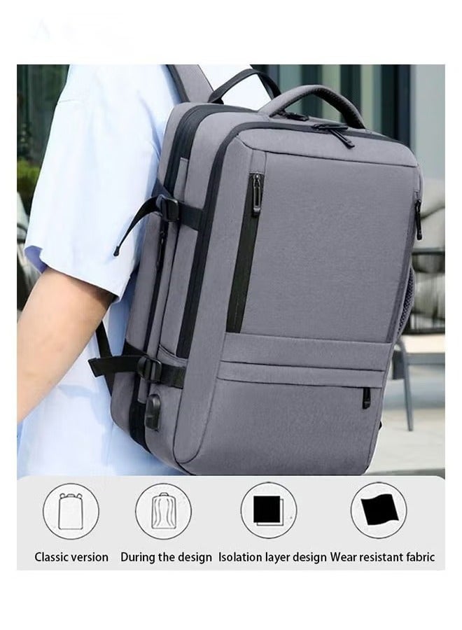 Canway Scalable Large Capacity Laptop Backpack Business Backpack College Waterproof Travel Backpack Suitable for 17 Inch Laptops for Men and Women with USB Charger - Image 2