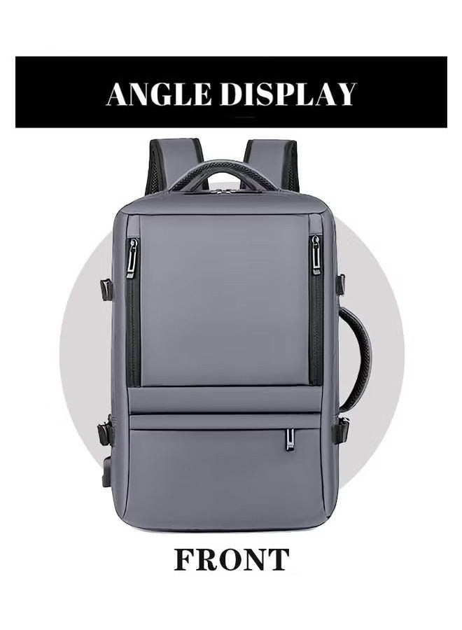 Canway Scalable Large Capacity Laptop Backpack Business Backpack College Waterproof Travel Backpack Suitable for 17 Inch Laptops for Men and Women with USB Charger - Image 3