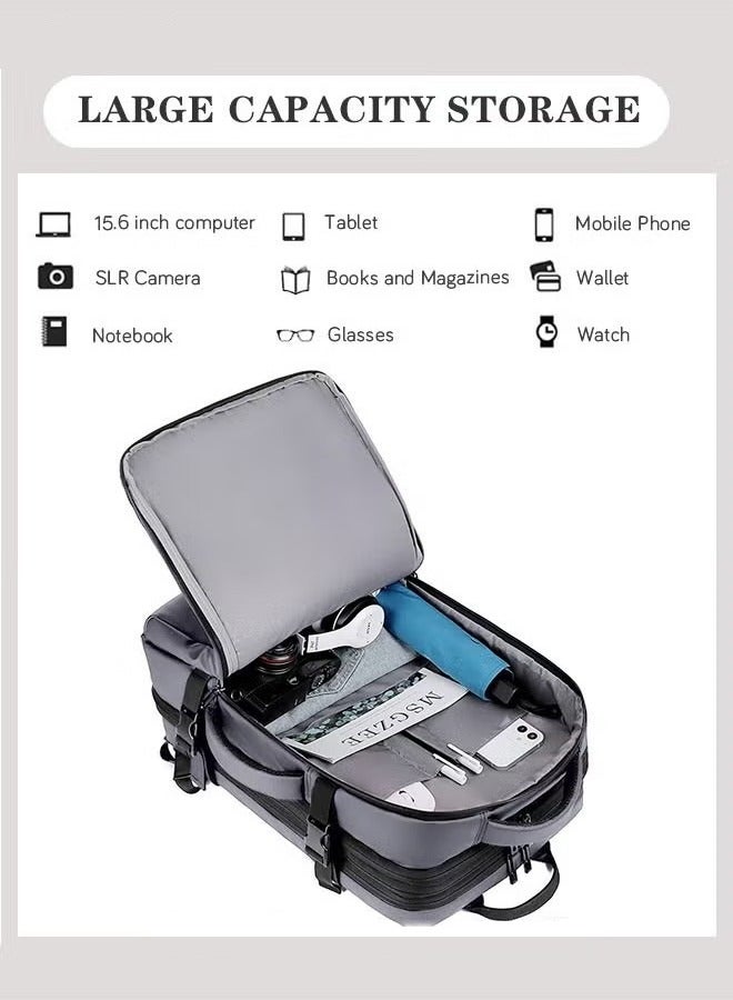 Canway Scalable Large Capacity Laptop Backpack Business Backpack College Waterproof Travel Backpack Suitable for 17 Inch Laptops for Men and Women with USB Charger - Image 5