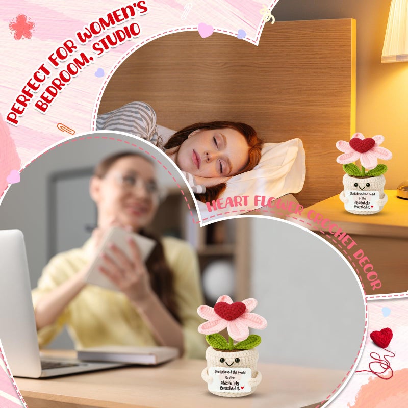 Frabaca 2026 Graduation Gifts for College, HighSchool Grads â€“She Believed She Could Valentines Spiritual Motivational Congratulations Gifts for Women ,Friends- Inspirational Desk Decor with Positive Message - Image 4