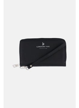 Women Brand Logo Wallet 11 H x 18 L x 2 W cm, Black