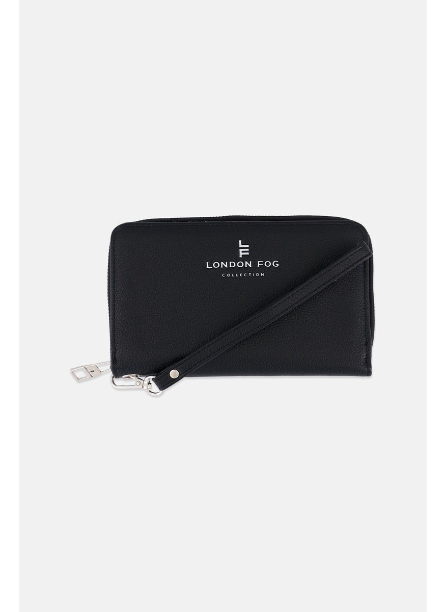 London Fog - Women Brand Logo Wallet 11 H x 18 L x 2 W cm, Black - Image 1