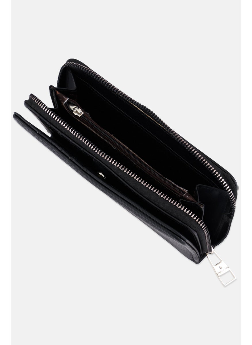 London Fog - Women Brand Logo Wallet 11 H x 18 L x 2 W cm, Black - Image 1