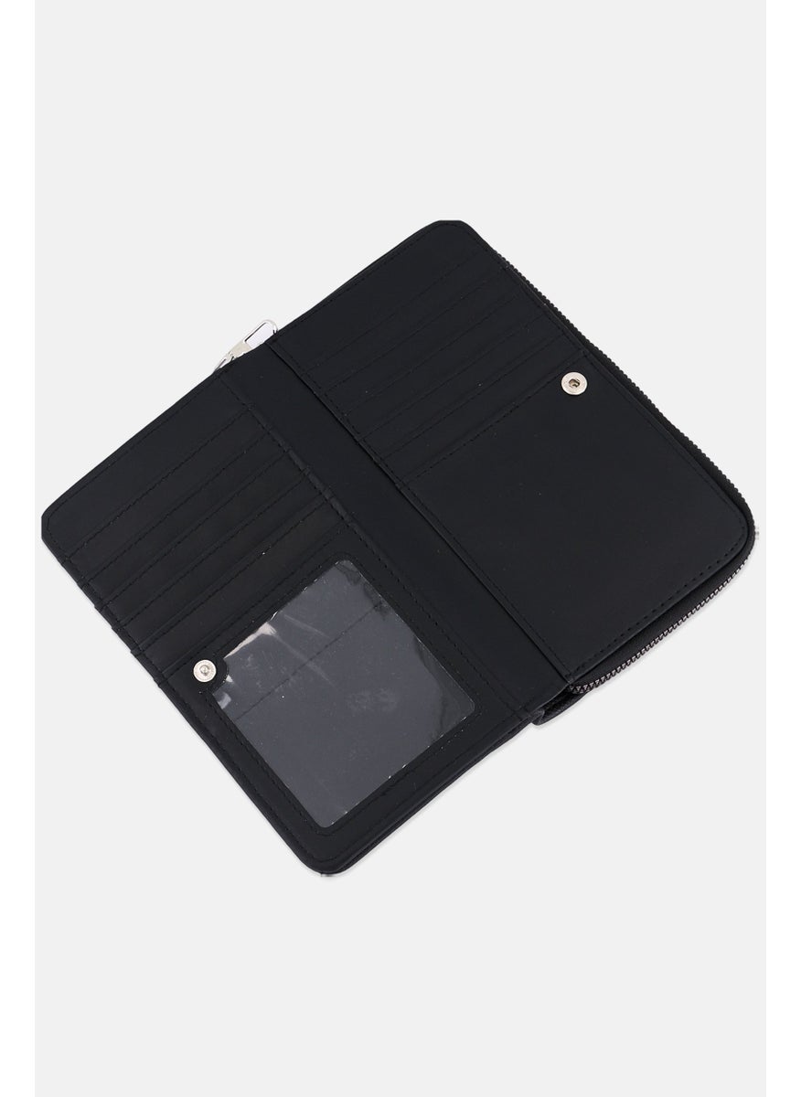 London Fog - Women Brand Logo Wallet 11 H x 18 L x 2 W cm, Black - Image 1