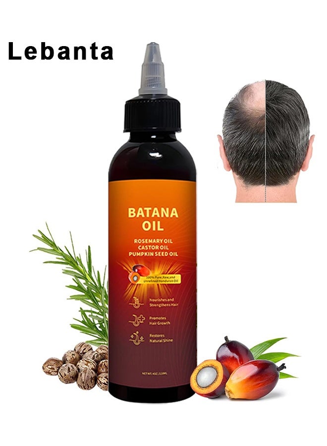 Lebanta Organic Batana Oil For Hair Growth, Rosemary Castor Oil, Natural  Cold-Pressed, Deep Hydration, Hair  Scalp Repair, Anti-Hair Loss With Castor  Rosemary Oil For Stronger, 118G - Image 1