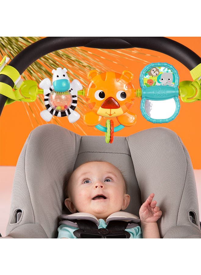 Bright Starts حاملة ألعاب النمر المحمولة - Image 4