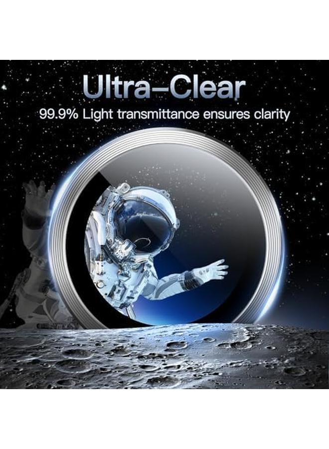 جي تيك واقي عدسة الكاميرا لهاتف Samsung Galaxy S24+ S24 Plus 9H غطاء معدني من الزجاج المقوى بحلقة فردية سهل التركيب شفاف عالي الدقة مجموعة واحدة رمادي رخامي - Image 4