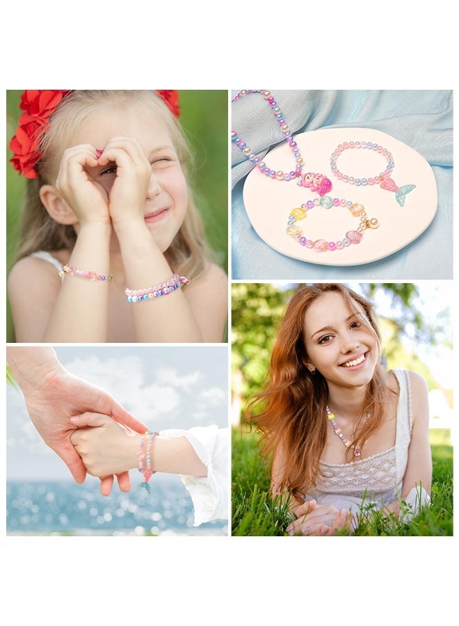 HASTHIP® PATPAT 831PCS Bracelet Making Kit for Girls, DIY Jewelry Beads Set, Charm Bracelet & Necklace Craft Kit with Crystal Thread, Pendants, Tools, Art & Craft Gifts for Kids - Image 2