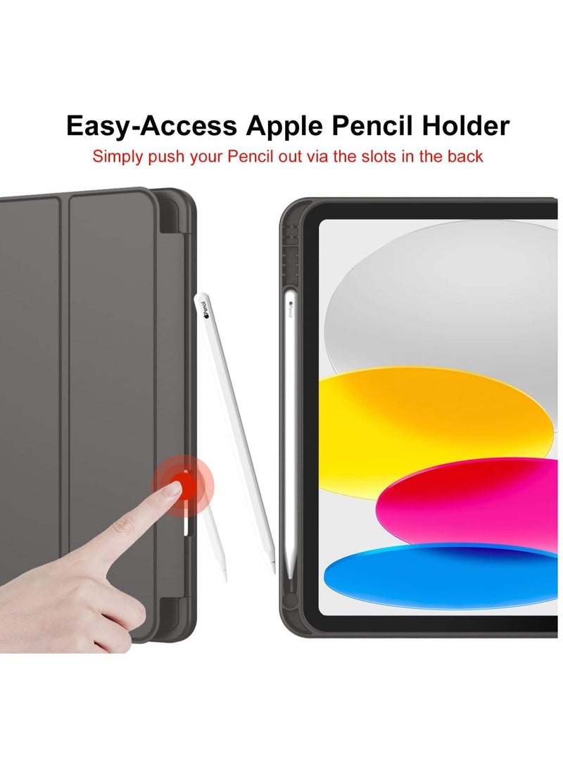 MIGOFAST Compatible with iPad 10th Generation Case 10.9 Inch 2022 with Pencil Holder, Slim Trifold Stand Protective Cover with Soft TPU Back for iPad Case 10th Generation, Auto Sleep Wake - Image 2