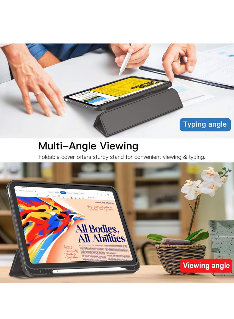 MIGOFAST Compatible with iPad 10th Generation Case 10.9 Inch 2022 with Pencil Holder, Slim Trifold Stand Protective Cover with Soft TPU Back for iPad Case 10th Generation, Auto Sleep Wake - Image 4