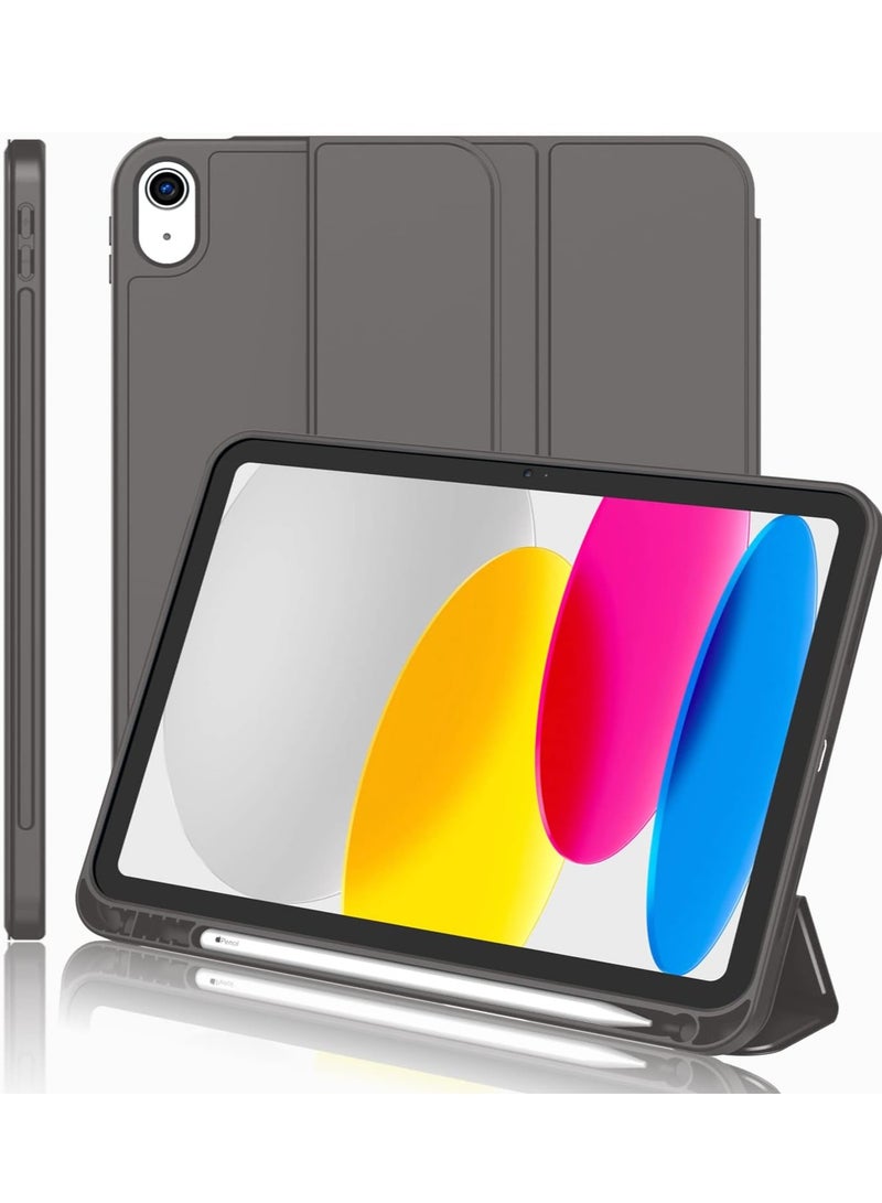 MIGOFAST Compatible with iPad 10th Generation Case 10.9 Inch 2022 with Pencil Holder, Slim Trifold Stand Protective Cover with Soft TPU Back for iPad Case 10th Generation, Auto Sleep Wake - Image 1